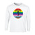 BCK Adult Brock Lightning Rainbow Long Sleeve Shirt – White (BCK-004-WH)