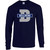 BEL Adult Heavy Blend Cotton Long Sleeve T-Shirt - Navy (With B Logo) (BEL-009-NY)