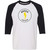 BCK Adult Brock Lightning Baseball Tee - White/Black (BCK-008-WB)