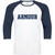 AMR Youth Armour Heights Baseball Tee – White/Navy (AMR-303-WN)
