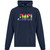 JMC Adult Everyday Fleece Hoodie with Multi Color Logo - Navy (JMC-035-NY)