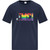 JMC Youth Everyday Cotton Tee with Multi Color Logo - Navy (JMC-336-NY)