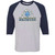 SBS Gildan Adult Heavy Cotton 3/4-Raglan Sleeve T-Shirt - Sport Grey/Navy (SBS-011-SG)