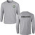 OLA Adult Ultra Cotton Long-Sleeve Athletics T-Shirt - Sport Grey (Design 03) (OLA-007-SG)