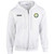 OLA Men's Heavy Blend 50/50 Full-Zip Hooded Staff Sweatshirt - White (Design 02) (OLA-115-WH)