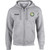 OLA Men's Heavy Blend 50/50 Full-Zip Hooded Staff Sweatshirt - Sport Grey (Design 02) (OLA-115-SG)