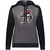 MCI Augusta Ladies Three-Season Fleece Pullover Hoodie - Carbon Heather/Black (MCI-213-CB)