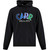 EMI Adult Everyday Fleece Hooded Sweatshirt with Embroidered Logo - Black (Design 8) (EMI-028-BK)