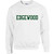 EDW Adult Heavy Blend Fleece Crewneck Sweatshirt with Embroidered Logo - White (EDW-017-WH)
