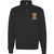 SSB Adult Nublend Cadet Collar Quarter-Zip Sweatshirt - Black (Design 4) (SSB-019-BK)