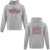 BLL Adult Grad Fleece Hooded Sweatshirt - Grey - Printed (BLL-003-GY)