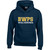 BWS Youth Heavy Blend Hooded Sweatshirt - Navy (Students) - Design 2 (BWS-325-NY)