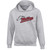 MOR Youth Heavy Blend Hooded Sweatshirt with Mustangs Distressed Logo - Sport Grey (MOR-307-SG)