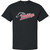 MOR Adult Ultra Cotton T-Shirt with Mustangs Distressed Logo - Black (MOR-008-BK)
