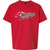 MOR Youth Ultra Cotton T-Shirt with Mustangs Distressed Logo - Red (MOR-308-RE)