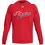 MOR Under Armour Men's Rival Fleece Hoodie with Mustangs Distressed Logo - Red (Staff) (MOR-128-RE)
