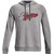MOR Under Armour Men's Rival Fleece Hoodie with Mustangs Distressed Logo - Castlerock Light Heather (Staff) (MOR-128-CK)