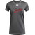 MOR Under Armour Women’s Short Sleeve Tech Tee with Mustangs Distressed Logo - Castlerock Grey (Staff) (MOR-229-CK)