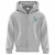 WAL Youth Everyday Fleece Full Zip Hoodie - Athletic Heather (WAL-310-AH)