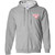 WAJ Adult Heavy Blend Full Zip Hooded Sweatshirt - Sport Grey (WAJ-006-SG)