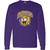 BRS Adult Long Sleeve Cotton T-Shirt - Purple (BRS-011-PU)