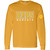 BRS Adult Long Sleeve Cotton T-Shirt with a Paw- Gold (BRS-012-GO)