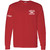 EVN Unisex Heavy Cotton Long Sleeve Staff T-Shirt - Red (Design 2) (EVN-013-RE)