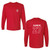 SRE Adult Ultra Cotton Long Sleeve 2027 Grad T-shirt - Red (SRE-017-RE)