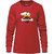 WGS Ladies Long Sleeve Crewneck T-Shirt - Red (WGS-203-RE)
