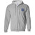 LES Adult Heavy Blend Full Zip Hooded Sweatshirt - Sport Grey (LES-037-SG)