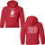 BGS Grade 5 Youth Heavy Blend Grad Hoodie with 2026 Design - Red (BGS-307-RE)