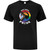 ECS Men’s Everyday Cotton Tee Multi Colour Logo - Black (ECS-110-BK)