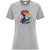 ECS Women’s Everyday Cotton Tee with Multi Colour Logo - Athletic Heather (ECS-210-AH)