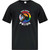 ECS Youth Everyday Cotton Tee with Multi Colour Logo - Black (ECS-310-BK)