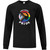 ECS Men’s Everyday Cotton Long Sleeve Tee with Multi Colour Logo - Black (ECS-111-BK)