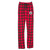 UPS Boxercraft Flannel Youth Pant - Red/Black (UPS-321-BK)