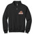 SSB Adult Nublend Cadet Collar Quarter-Zip Sweatshirt - Black (Design 6) (SSB-033-BK)