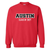 FLA Adult Heavy Blend Crewneck Sweatshirt with Printed 2027 Logo - Red (FLA-010-RE) 