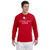 SLS Champion Men's Long-Sleeve T-Shirt (Design 1) - Red (SLS-126-RE)