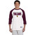 MPS Champion Adult Raglan T-Shirt - White Maroon (MPS-133-WH)