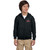 PAS Gildan Youth heavy Blend 50/50 Full-Zip Hooded Sweatshirt - Black (PAS-306-BK)