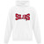 SLS Adult Polycotton Fleece Hooded Sweatshirt - White (SLS-005-WH)