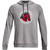 MOR Under Armour Men's Rival Fleece Hoodie with Academic Logo - Castlerock Light Heather (Staff) (MOR-121-CK)
