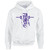 CTA Adult Heavy Blend 50/50 “Defend the Den” Hooded Sweatshirt - White (CTA-003-WH)