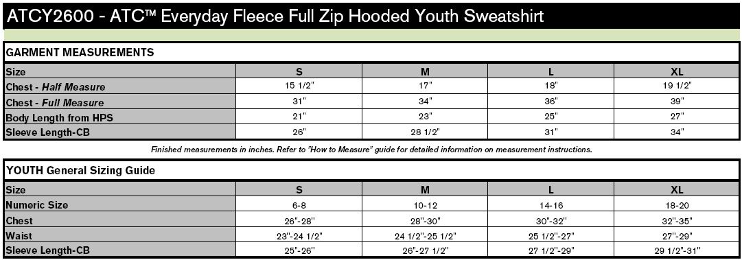 Click here to go Size Guide Page for detailed information atc-atcy2600-youth-hoodie-size-chart.jpg