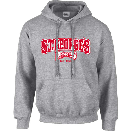 STG Adult St. George's Hoodie - Sport Grey | SchoolWear.ca