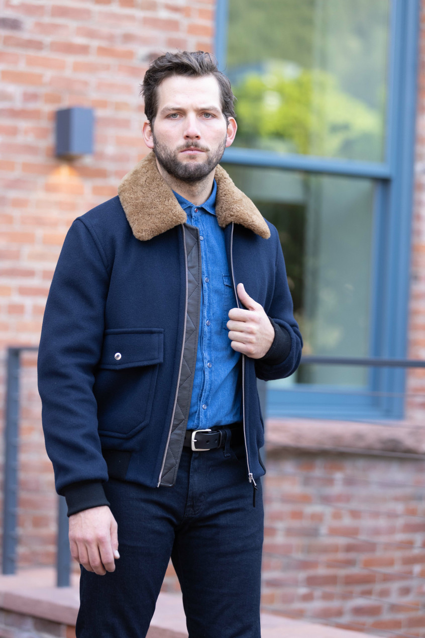 Hotel Kalinga Mens Denim Jacket With Roses Kalinga Ashok Black