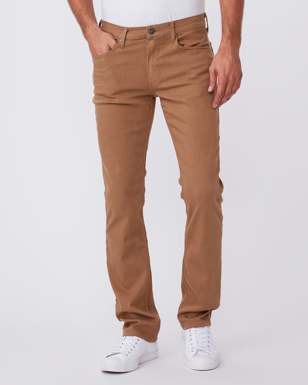 PAIGE Men's Federal Transcend Slim Straight Fit Pant, Toasted