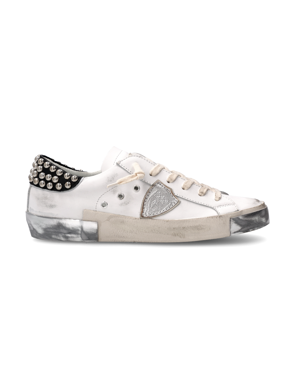 【関税&送料込】Philippe Model Prsx Sneakers PHILIPPE MODEL 'PRSX' STUDDED TENNIS SNEAKERS