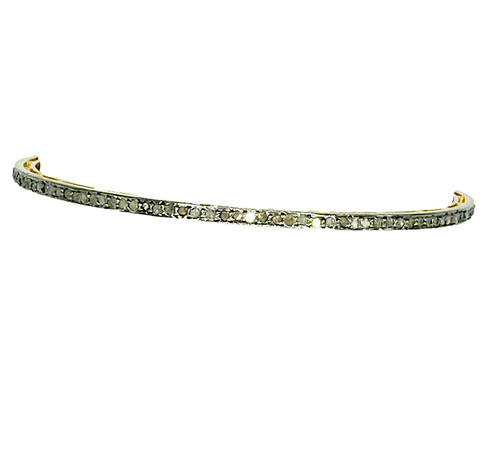 FINE LINE DESIGN RAW DIAMOND BANGLE FINE LINE DESIGN RAW DIAMOND BANGLE